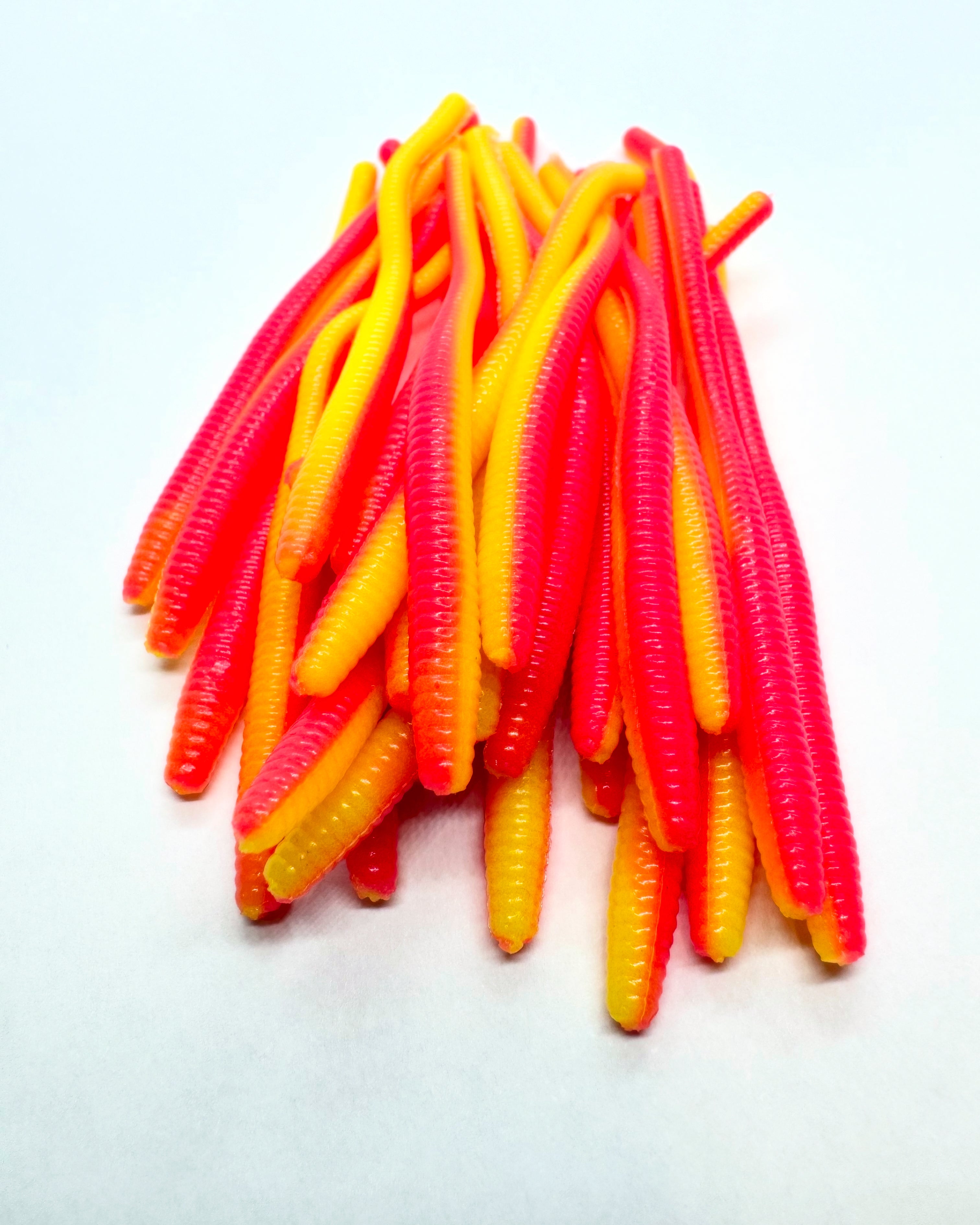 Super Floating Trout Worm:  Hot Pink/Chartreuse