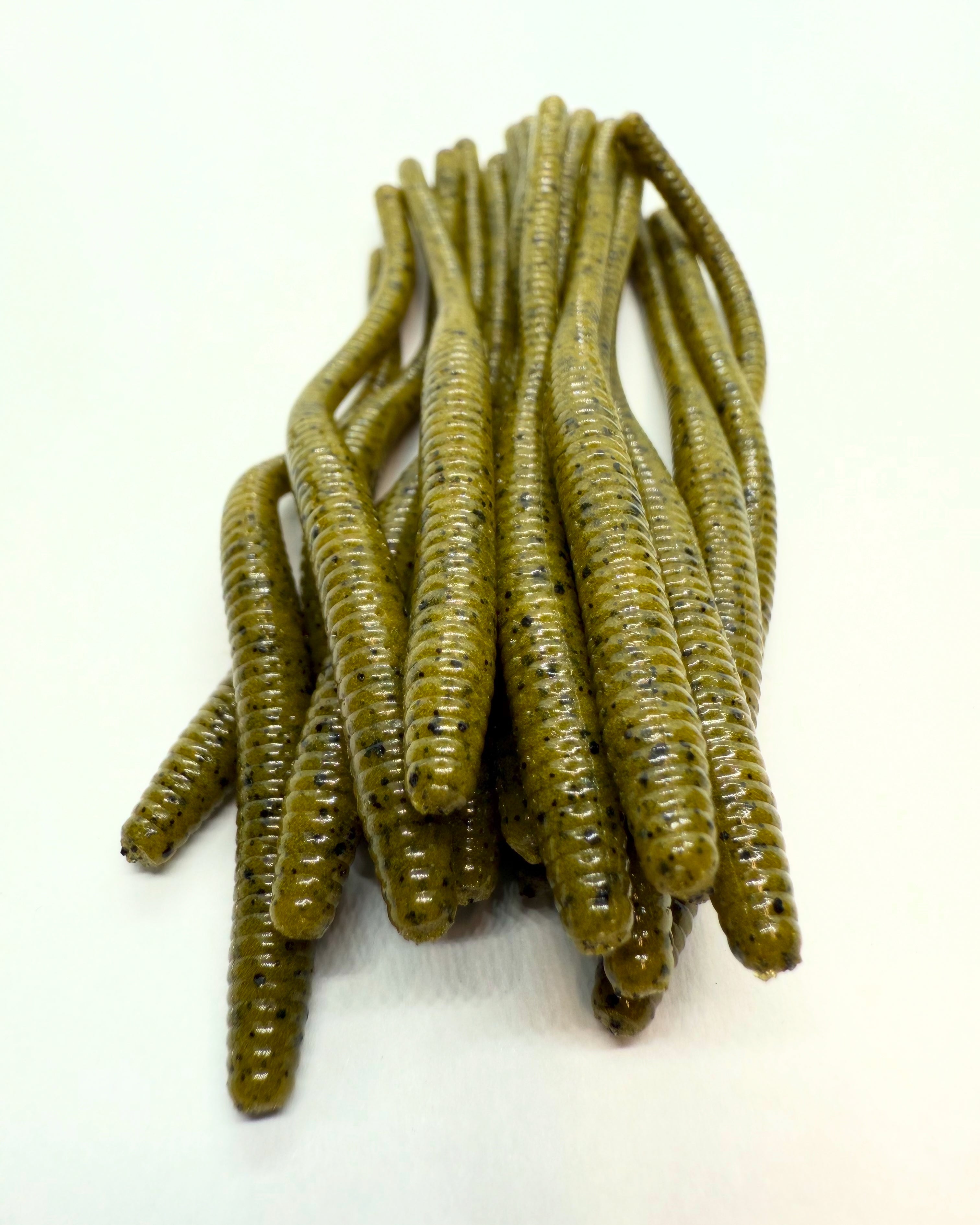 Super Floating Trout Worm: Green Pumpkin Seed