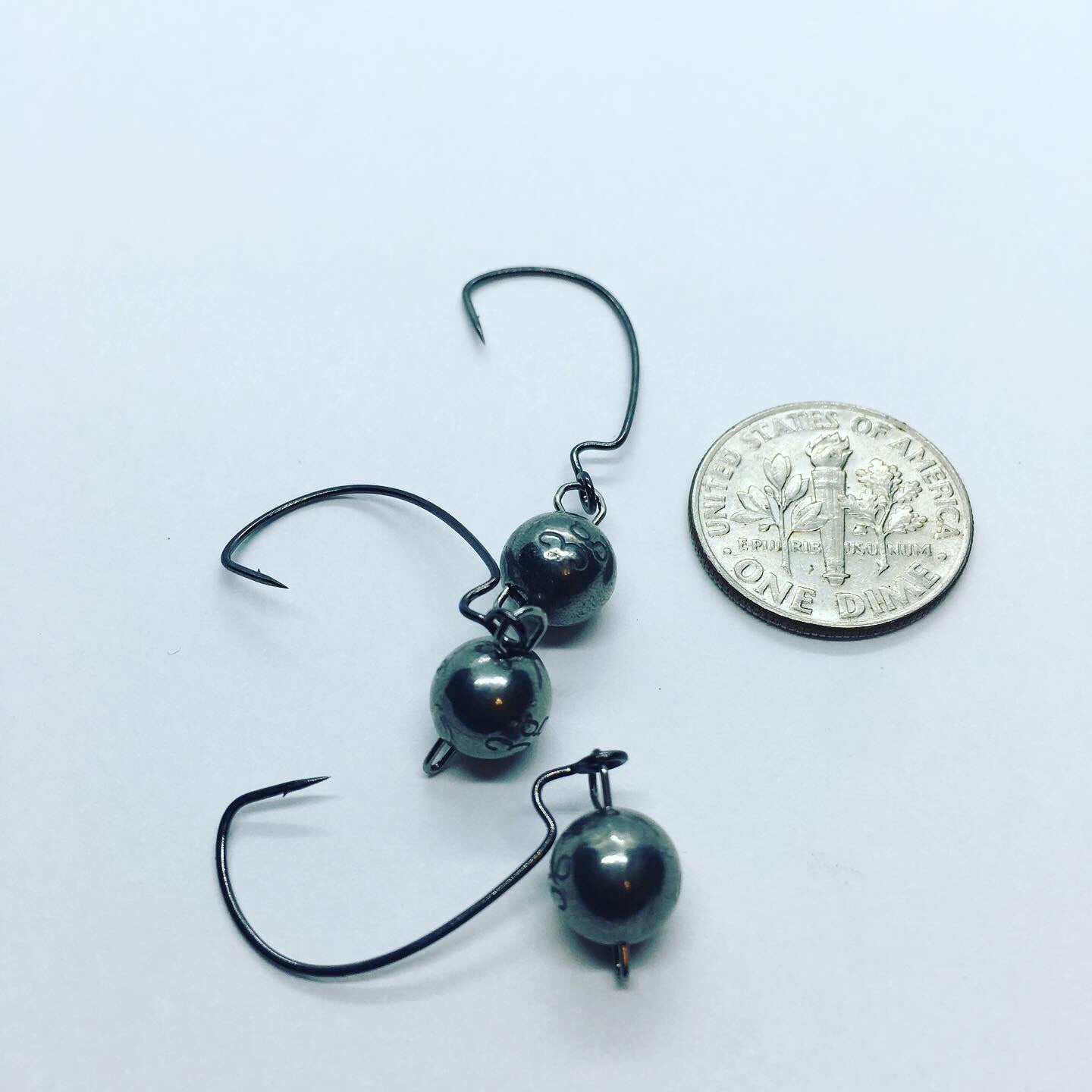 Tungsten Wobble Heads - 3 Gram/Gamakatsu Worm 325 size 6