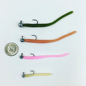 Trout Worm with Egg: Peach/Natural Yellow – Peter's Custom Trout Worms