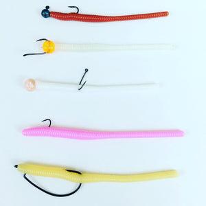 Super Floating Trout Worm with Egg: Bubblegum Pink/White