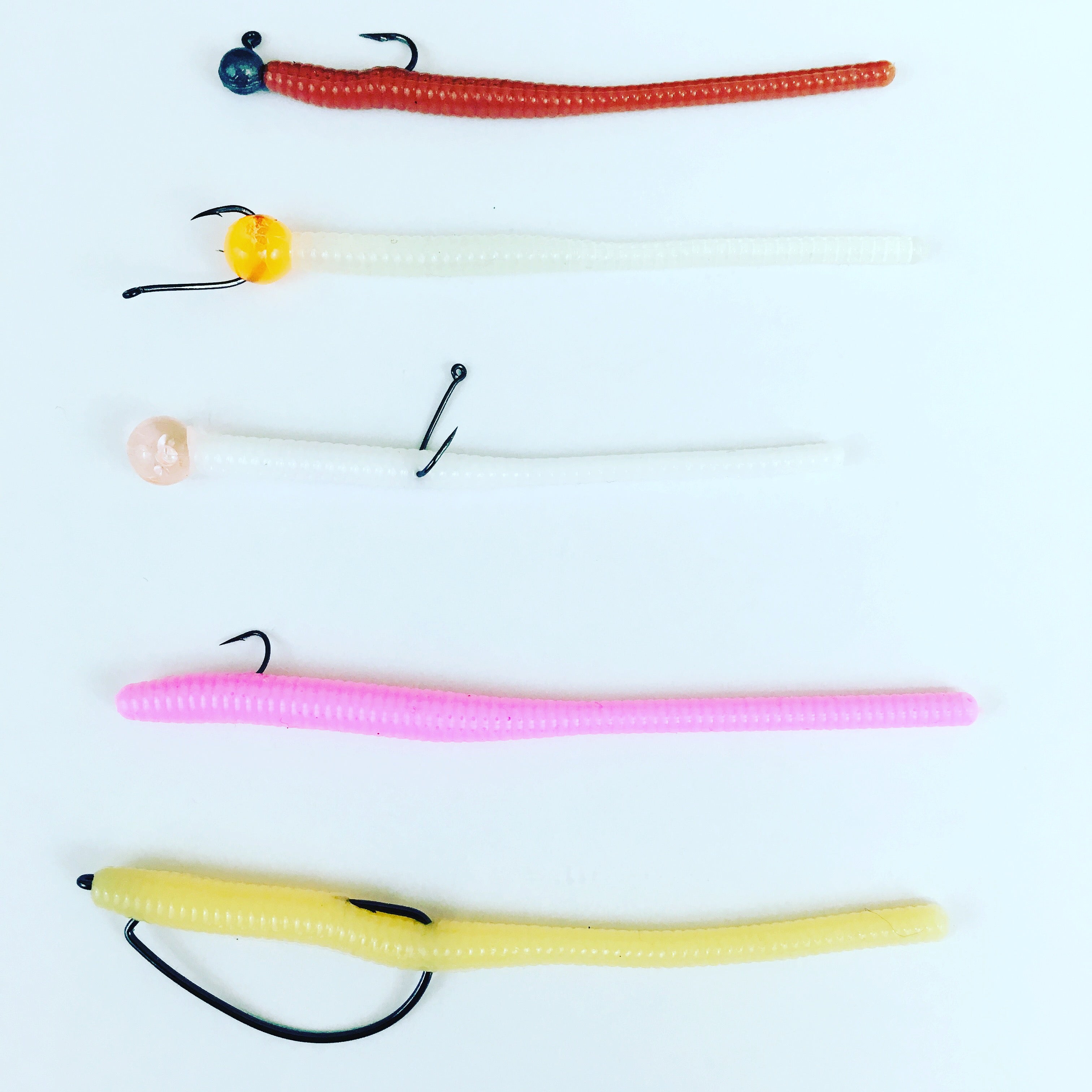 Trout Worm with Egg:  Dark Camo