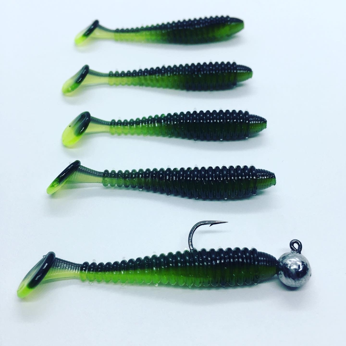 Micro Minnow - Green Leech – Peter's Custom Trout Worms