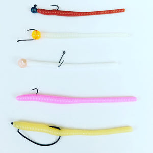 Trout Worms: Dirty White