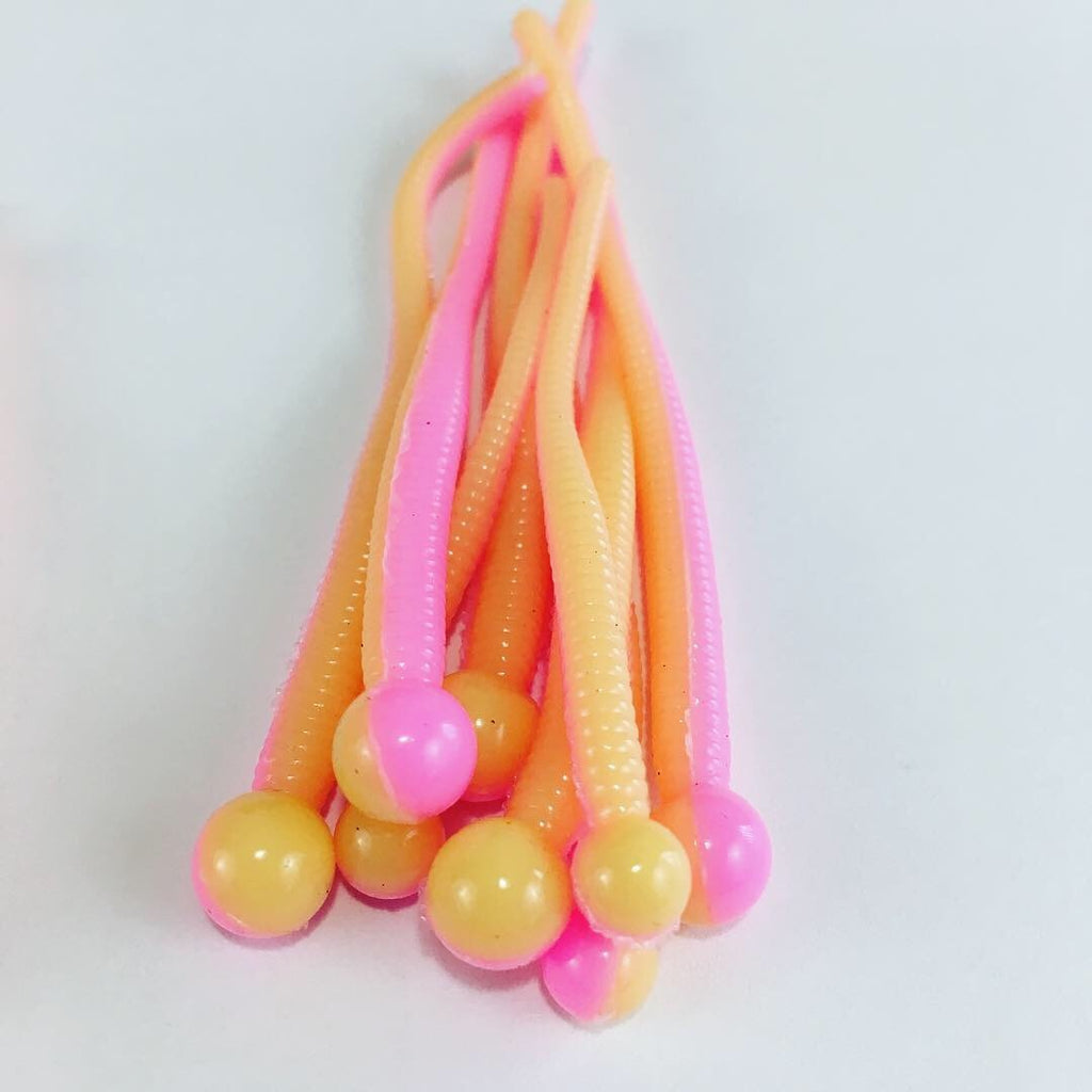 Super Floating Trout Worm with Egg: Strawberry Banana