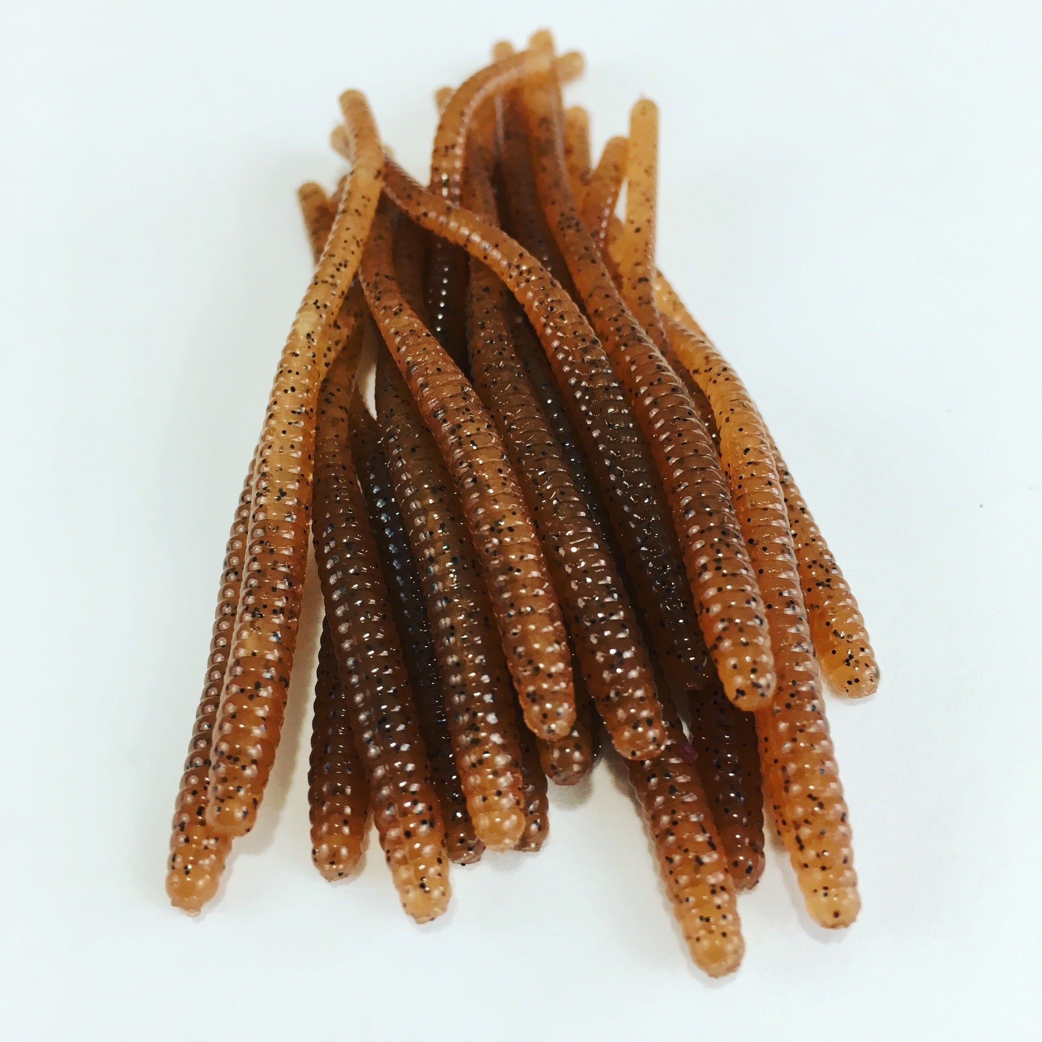 Trout Worms: Carolina Pumpkin Seed – Peter's Custom Trout Worms